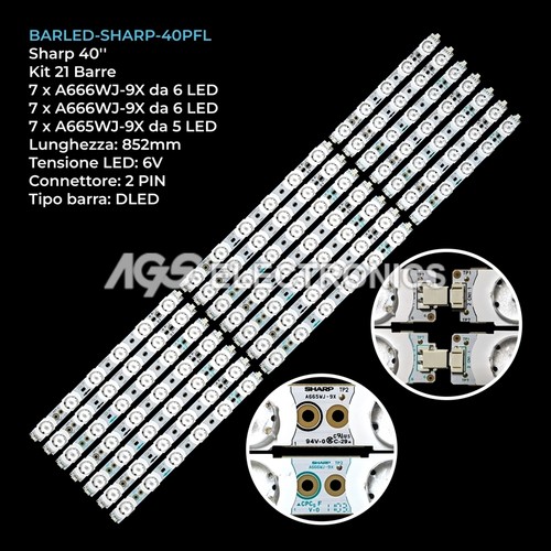 Kit barre strip led - 21, 17